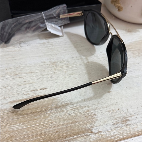 Versace Black and Gold Sunglasses - Picture 2 of 8